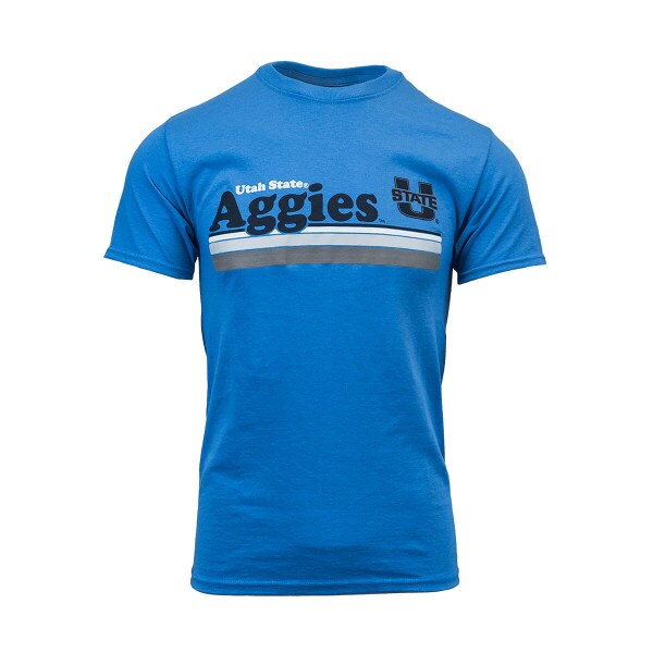 Utah State, Aggies, U-State, Blue, Short-Sleeve, T-Shirt